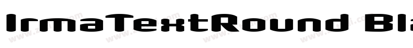 IrmaTextRound Black字体转换